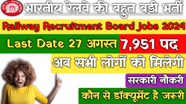 Railway Recruitment Junior Engineer Vacancy 2024